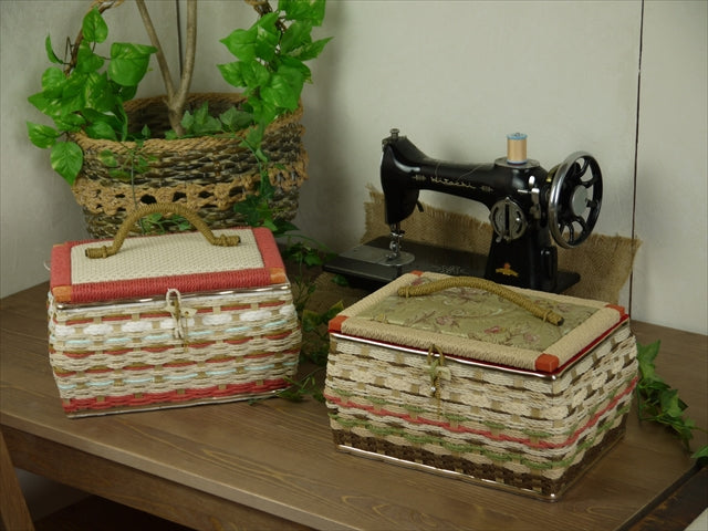 国産ソーイングバスケット クラフトシリーズ (バニラ)