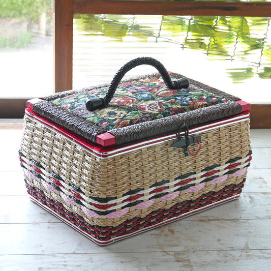 国産ソーイングバスケット スタンダードタイプ(G柄)