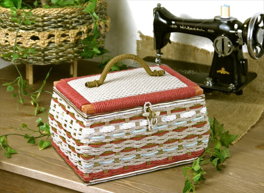 国産ソーイングバスケット クラフトシリーズ (バニラ)